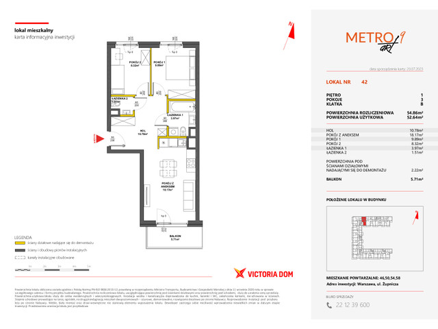 Mieszkanie w inwestycji METRO ART, symbol 9M.42 » nportal.pl