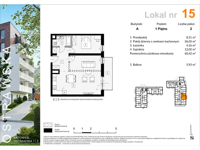 Mieszkanie w inwestycji Ostrawska 1, symbol A_M15 » nportal.pl