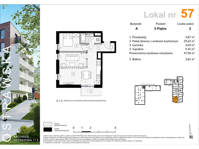 Mieszkanie w inwestycji Ostrawska 1, symbol A_M57 » nportal.pl