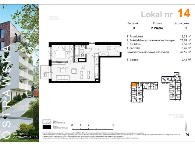 Mieszkanie w inwestycji Ostrawska 1, symbol B_M14 » nportal.pl