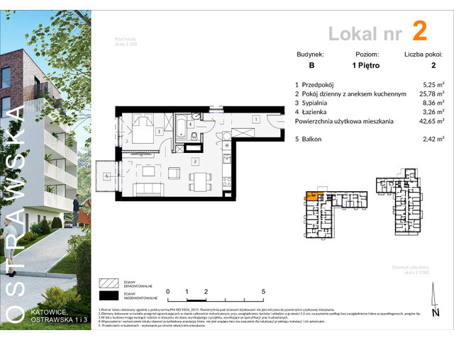 Mieszkanie w inwestycji Ostrawska 1, symbol B_M2 » nportal.pl
