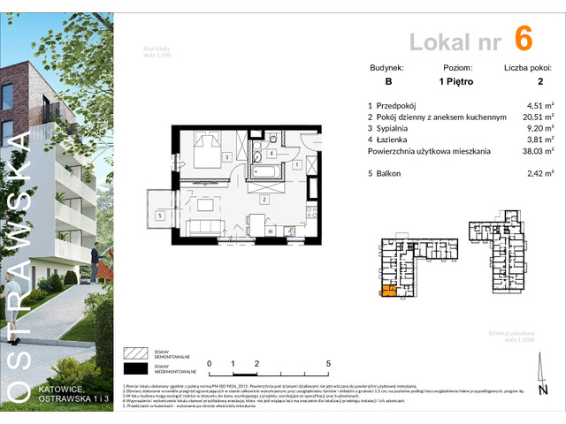 Mieszkanie w inwestycji Ostrawska 1, symbol B_M6 » nportal.pl