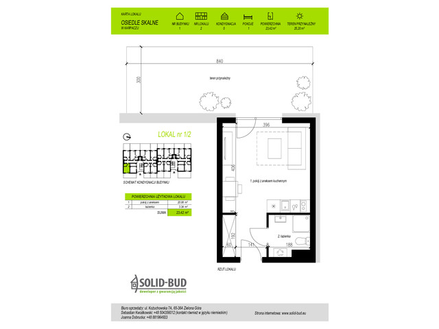 Mieszkanie w inwestycji Osiedle Skalne. Apartamenty z pompą c..., symbol 1/2 » nportal.pl