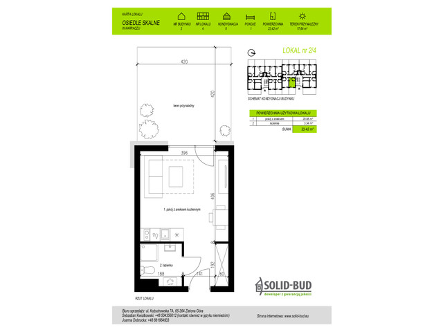 Mieszkanie w inwestycji Osiedle Skalne. Apartamenty z pompą c..., symbol 2/4 » nportal.pl