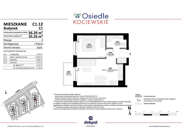 Mieszkanie w inwestycji Osiedle Kociewskie etap III, symbol C1.12 » nportal.pl