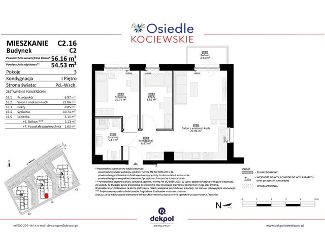 Mieszkanie w inwestycji Osiedle Kociewskie etap III, symbol C2.16 » nportal.pl