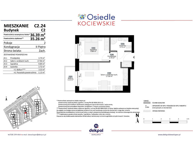 Mieszkanie w inwestycji Osiedle Kociewskie etap III, symbol C2.24 » nportal.pl