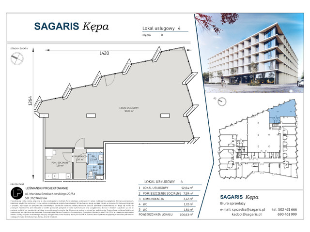 Komercyjne w inwestycji Sagaris Kępa, symbol L.4 » nportal.pl