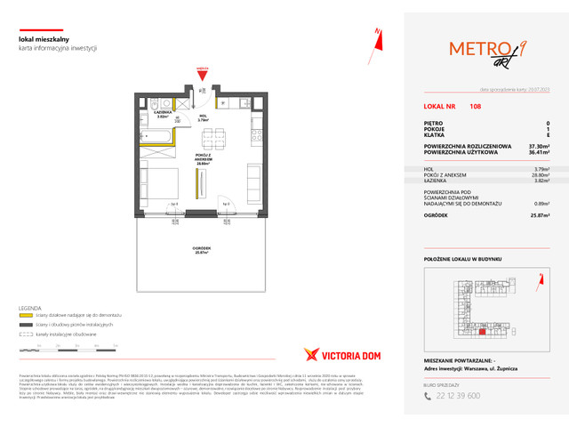 Mieszkanie w inwestycji METRO ART, symbol 9M.108 » nportal.pl
