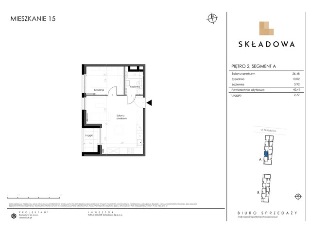 Mieszkanie w inwestycji Apartamenty Składowa, symbol A.15 » nportal.pl