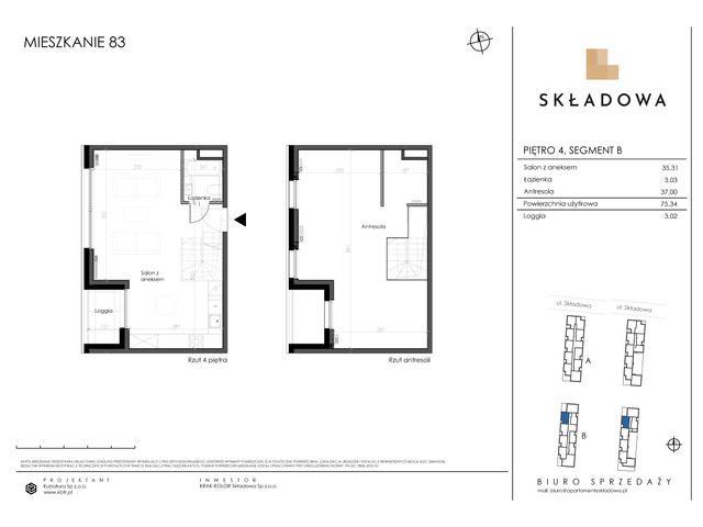 Mieszkanie w inwestycji Apartamenty Składowa, symbol B.83 » nportal.pl