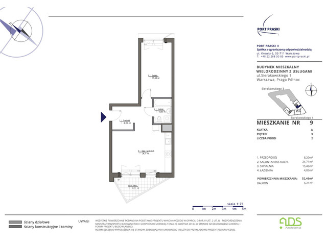 Mieszkanie w inwestycji Port Praski, symbol SIERAKOWSKIEGO.1_9 » nportal.pl