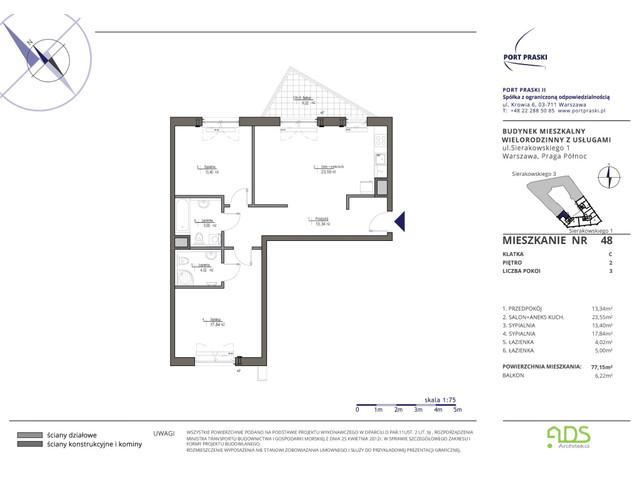Mieszkanie w inwestycji Port Praski, symbol SIERAKOWSKIEGO.1_48 » nportal.pl