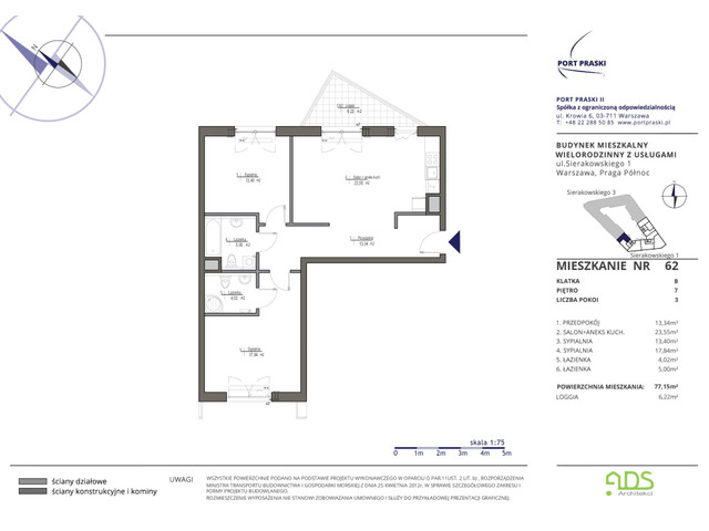 Mieszkanie w inwestycji Port Praski, symbol SIERAKOWSKIEGO.1_62 » nportal.pl
