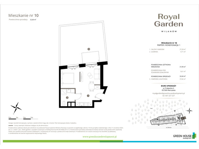 Mieszkanie w inwestycji Royal Garden Wilanów, symbol M.10 » nportal.pl