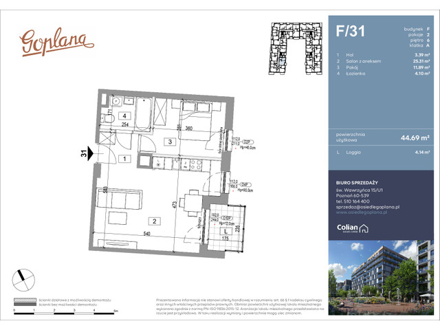 Mieszkanie w inwestycji Goplana, symbol F31 » nportal.pl
