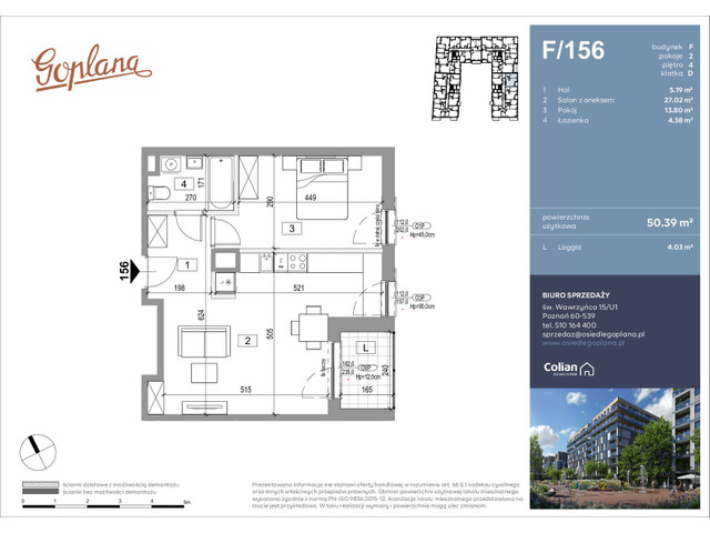 Mieszkanie w inwestycji Goplana, symbol F156 » nportal.pl