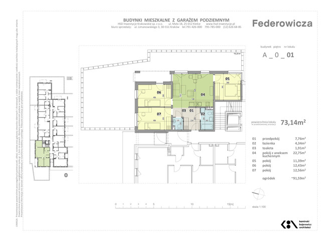 Mieszkanie w inwestycji Federowicza – Ruczaj Park, symbol A.1 » nportal.pl