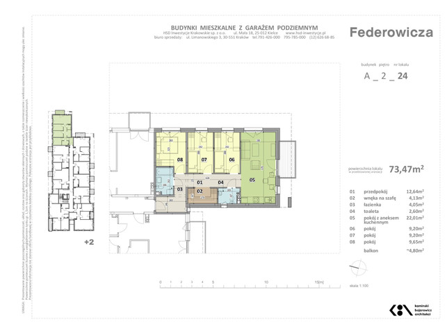 Mieszkanie w inwestycji Federowicza – Ruczaj Park, symbol A.24 » nportal.pl