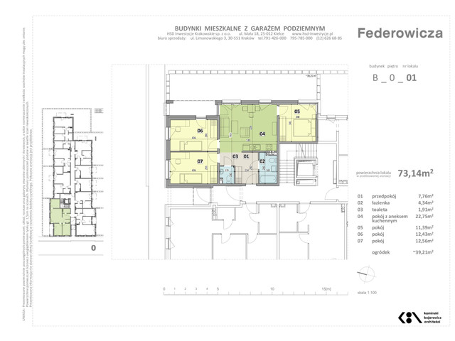 Mieszkanie w inwestycji Federowicza – Ruczaj Park, symbol B.1 » nportal.pl