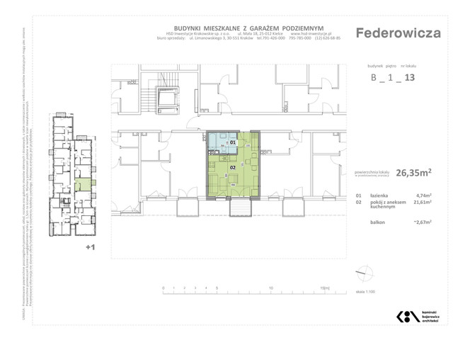 Mieszkanie w inwestycji Federowicza – Ruczaj Park, symbol B.13 » nportal.pl