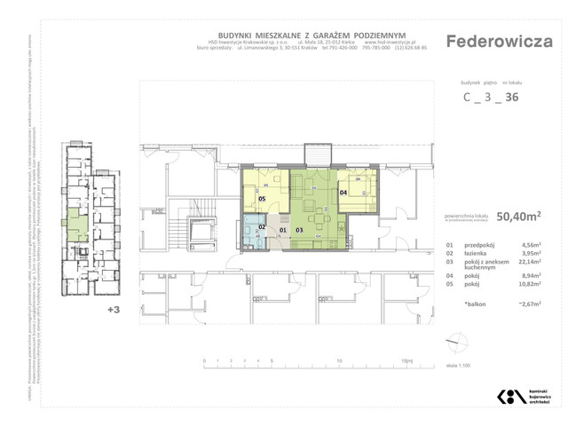 Mieszkanie w inwestycji Federowicza – Ruczaj Park, budynek Rezerwacja., symbol C.36 » nportal.pl