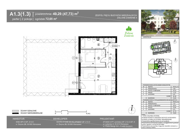 Mieszkanie w inwestycji Zielone Zamienie Etap VIII, symbol A1_3 » nportal.pl
