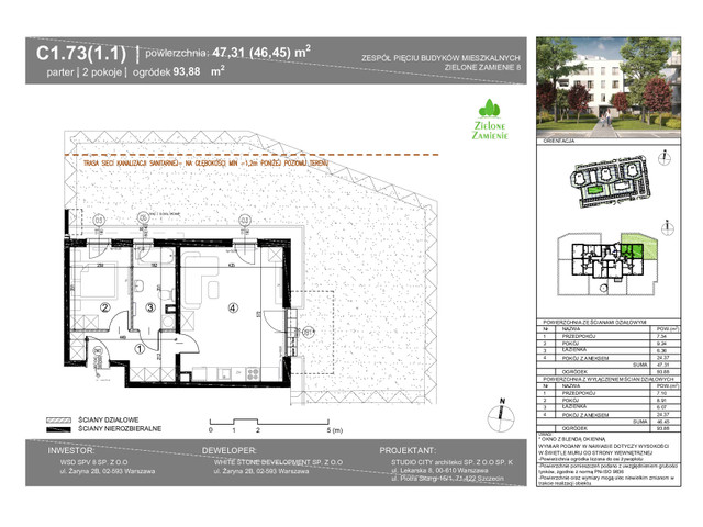 Mieszkanie w inwestycji Zielone Zamienie Etap VIII, symbol C1_73 » nportal.pl