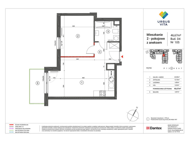 Mieszkanie w inwestycji Ursus Vita, symbol UV_D4D5-M105 » nportal.pl