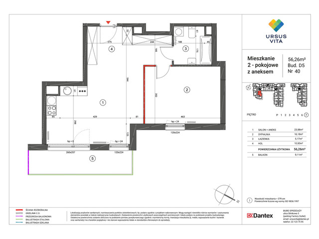 Mieszkanie w inwestycji Ursus Vita, symbol UV_D4D5-M040 » nportal.pl