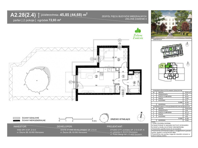 Mieszkanie w inwestycji Zielone Zamienie Etap VIII, symbol A2_28 » nportal.pl
