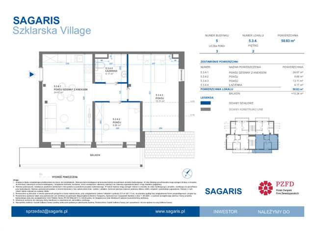 Mieszkanie w inwestycji Szklarska Village, symbol 5.3.4. » nportal.pl