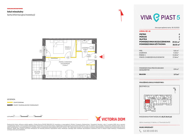 Mieszkanie w inwestycji VIVA PIAST, symbol 5_48 » nportal.pl