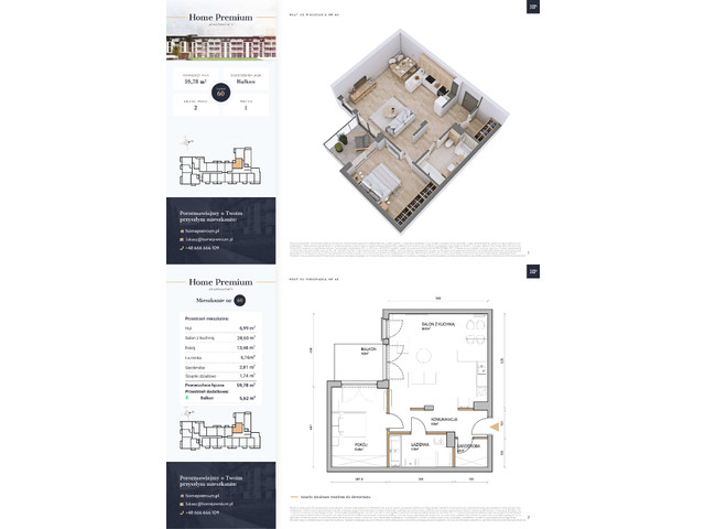 Mieszkanie w inwestycji Apartamenty Home Premium Etap II, symbol M.60 » nportal.pl