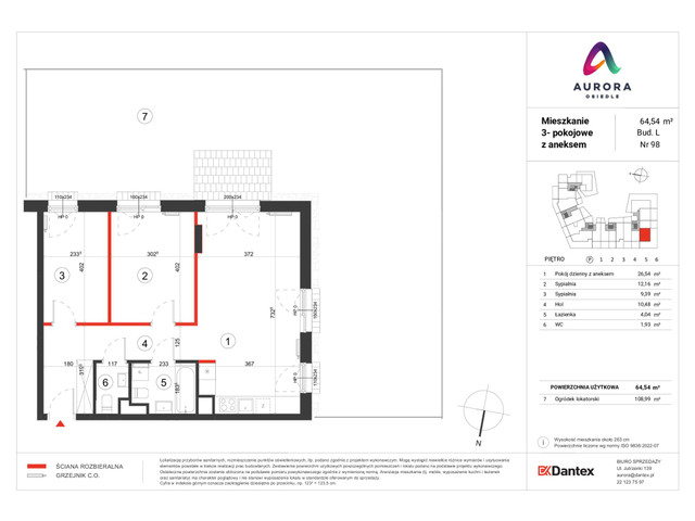 Mieszkanie w inwestycji Osiedle Aurora, symbol A-L1-LM-98 » nportal.pl