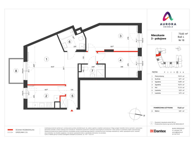 Mieszkanie w inwestycji Osiedle Aurora, symbol A-L1-LM-18 » nportal.pl