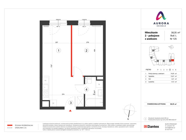 Mieszkanie w inwestycji Osiedle Aurora, symbol A-L1-LM-125 » nportal.pl