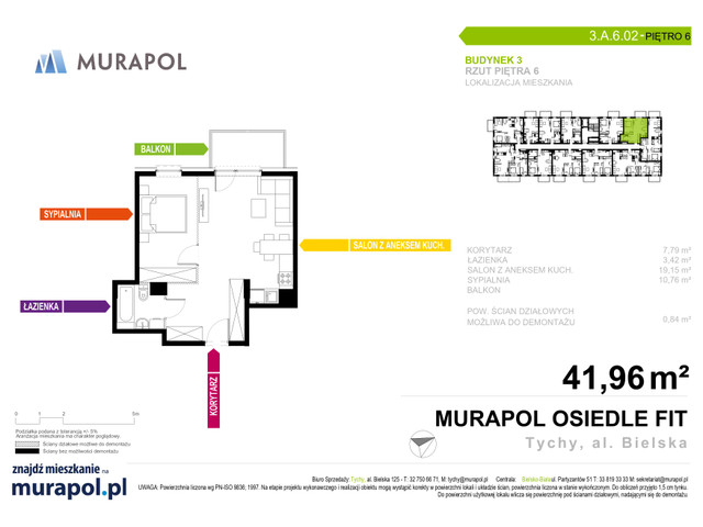 Mieszkanie w inwestycji Murapol Osiedle Fit, symbol 3.A.6.02 » nportal.pl