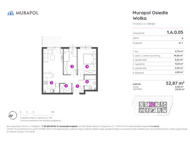 Mieszkanie w inwestycji Murapol Osiedle Wolka, symbol 1.A.0.05 » nportal.pl