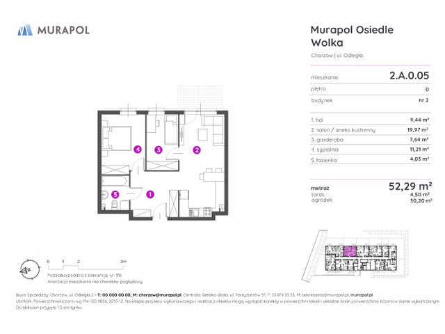 Mieszkanie w inwestycji Murapol Osiedle Wolka, symbol 2.A.0.05 » nportal.pl