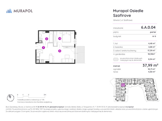 Mieszkanie w inwestycji Murapol Osiedle Szafirove, symbol 6.A.0.04 » nportal.pl