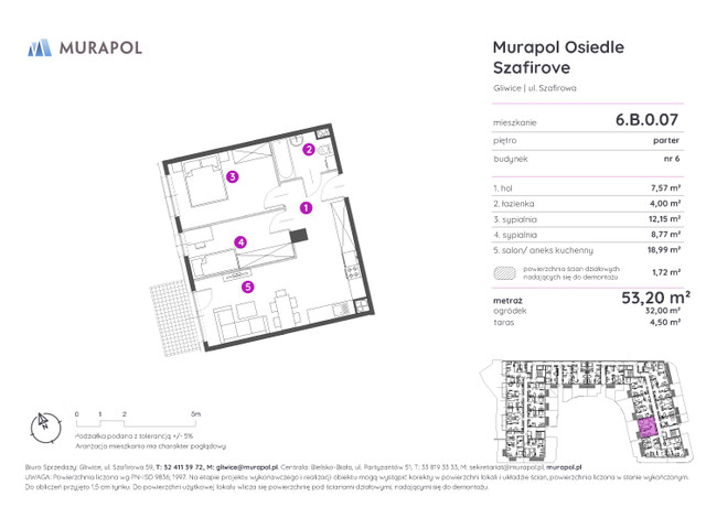 Mieszkanie w inwestycji Murapol Osiedle Szafirove, symbol 6.B.0.07 » nportal.pl