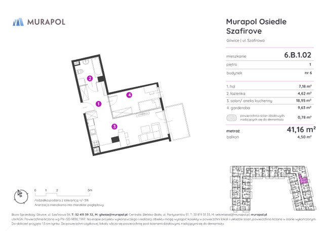 Mieszkanie w inwestycji Murapol Osiedle Szafirove, symbol 6.B.1.02 » nportal.pl
