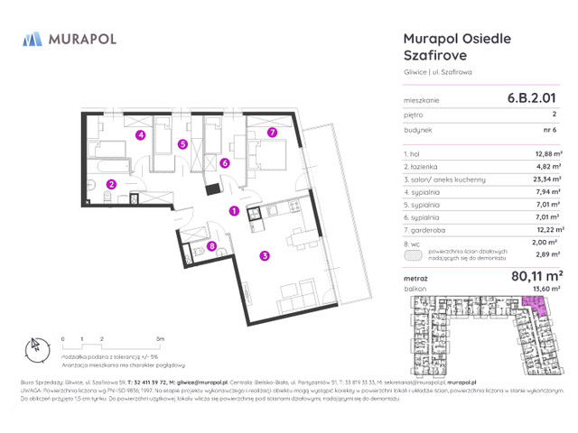 Mieszkanie w inwestycji Murapol Osiedle Szafirove, symbol 6.B.2.01 » nportal.pl