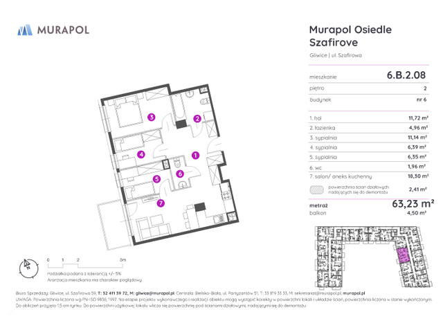 Mieszkanie w inwestycji Murapol Osiedle Szafirove, symbol 6.B.2.08 » nportal.pl