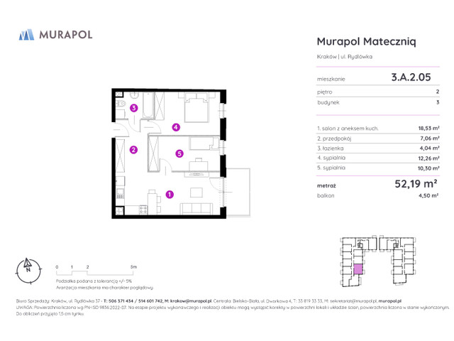 Mieszkanie w inwestycji Murapol Mateczniq, symbol 3.A.2.05 » nportal.pl