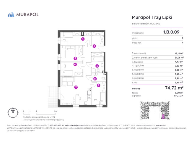 Mieszkanie w inwestycji Murapol Trzy Lipki, symbol 1.B.0.09 » nportal.pl