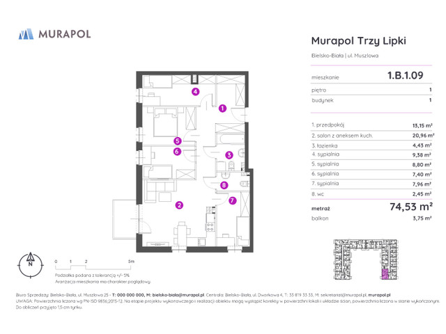 Mieszkanie w inwestycji Murapol Trzy Lipki, symbol 1.B.1.09 » nportal.pl