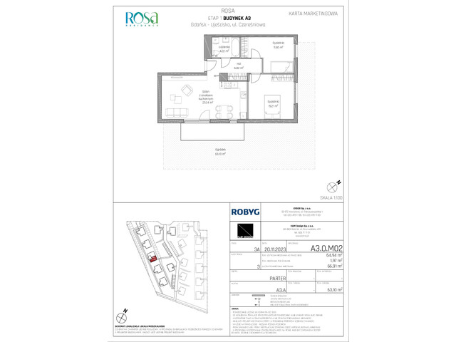 Mieszkanie w inwestycji Rosa Residence, symbol A3.0M02 » nportal.pl