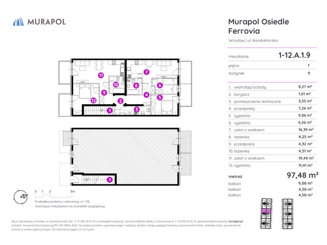 Mieszkanie w inwestycji Murapol Osiedle Ferrovia, symbol 1-12.A.1.9 » nportal.pl